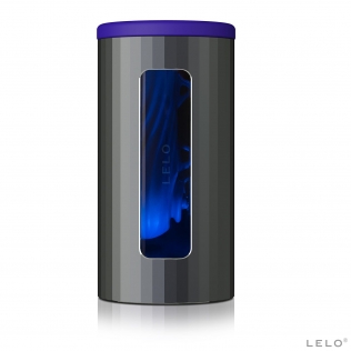 Автоматичний мастурбатор для чоловіків із хвилеподібними опуклими реберцями та стимуляцією звуковими хвилями зі смарт управлінням синього кольору Lelo F1S V2