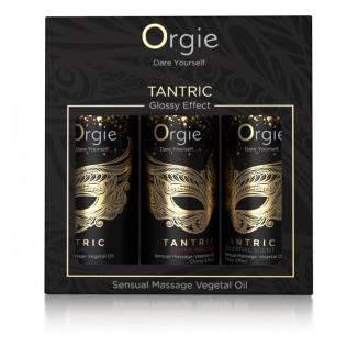 Міні колекція масажних ароматних олій Orgie Tantric 3 штуки по 30 мл