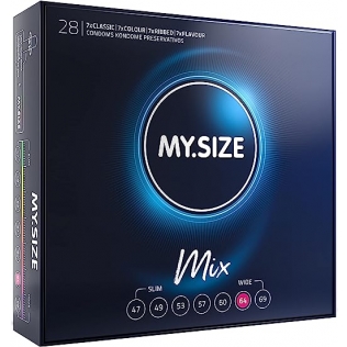MY SIZE MIX презервативи 64 мм 28 штук Май Сайз Мікс